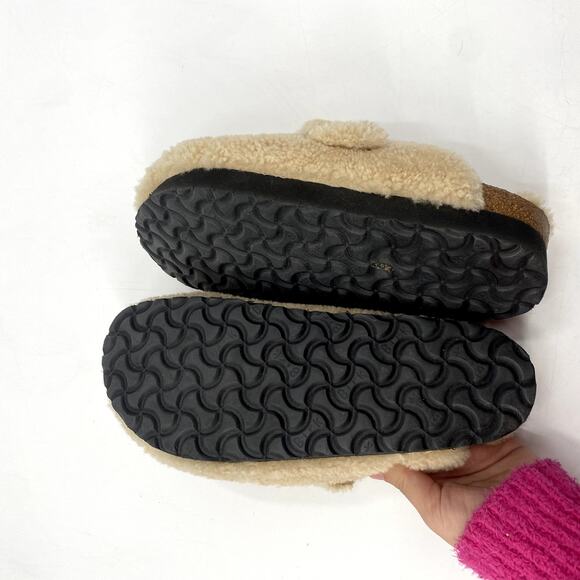 Birkenstock Papillio Shearling Boston Sandals - Picture 5 of 5